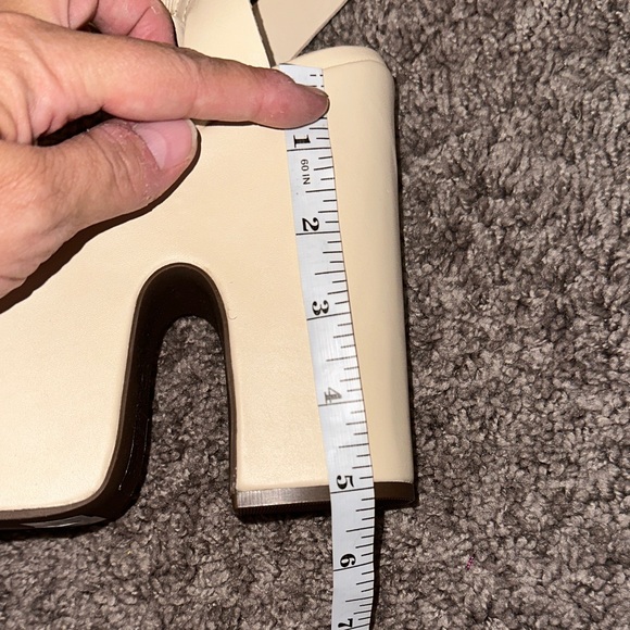 SCHUTZ Beige Platform Sandals - Picture 4 of 7